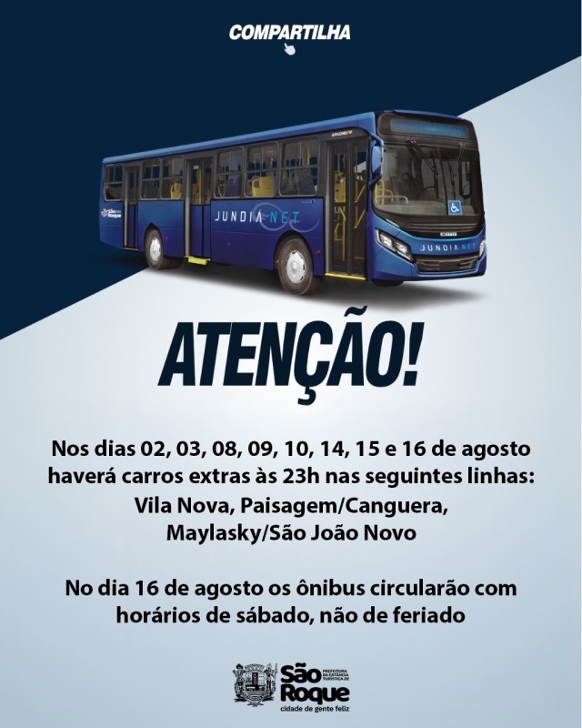 Noticia viva-sao-roque-tera-reforco-no-transporte-publico-em-dias-de-maior
